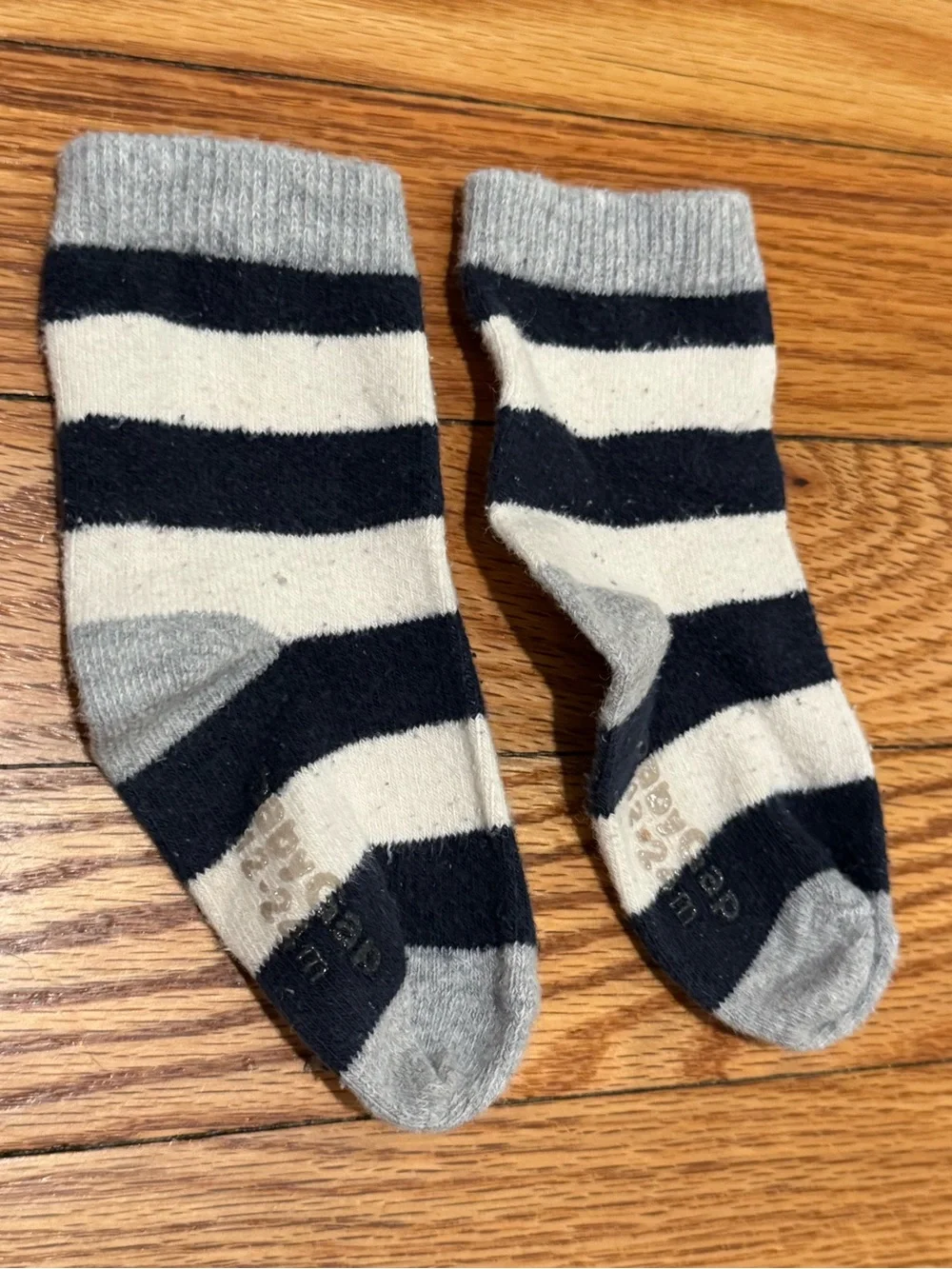Baby gap toddler boy Striped 12-24 month cotton Crew Socks Blue Green Red stripe
